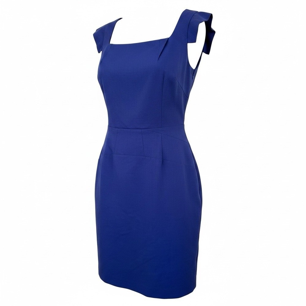 Forever 21 Sleeveless Dress Womens Large Royal Blue Lined Zip Close Blouson